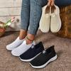 Women's Spring Breathable Plus Size Casual Lightweight Slip-on Loafers with Soft Sole