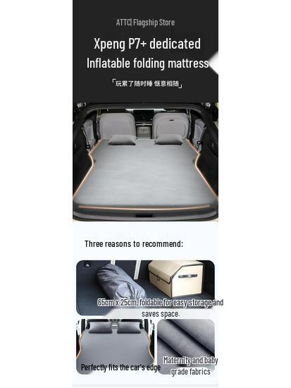Xiaopeng P7+ SUV Rear Seat Inflatable Mattress for Comfortable Car Sleeping