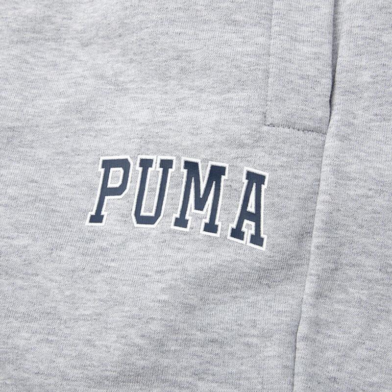 Puma Solid Color Drawstring Cuffed Sweatpants Unisex Bottoms Gray 536772-04