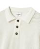 FILLUMINATE Punched Collar Half Knit - Ivory