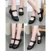 Flats Black Women Spring Autumn Soft Genuine Leather Shoes Brand Elegant Ladies Mary Jane Mother Shoes Plus Size 41
