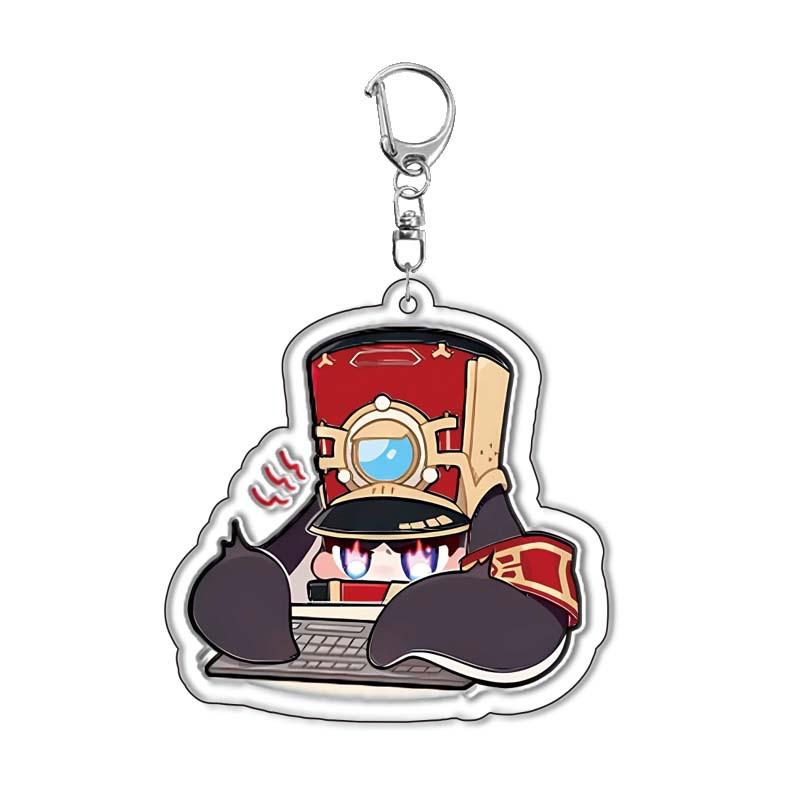 

New Game Honkai Star Rail Keychain for Accessories Bag Impact 3rd Anime Pendant Key Chain Ring Keychains Jewelry Gifts 6CM 6 cm
