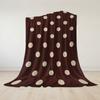 Vintage Polka Dot Muster Flanelldecke Warm Weich Halloween Weihnachten Sofa Warm Gemütlich Dekoratives Dekor Geschenk für Alle Jahreszeiten