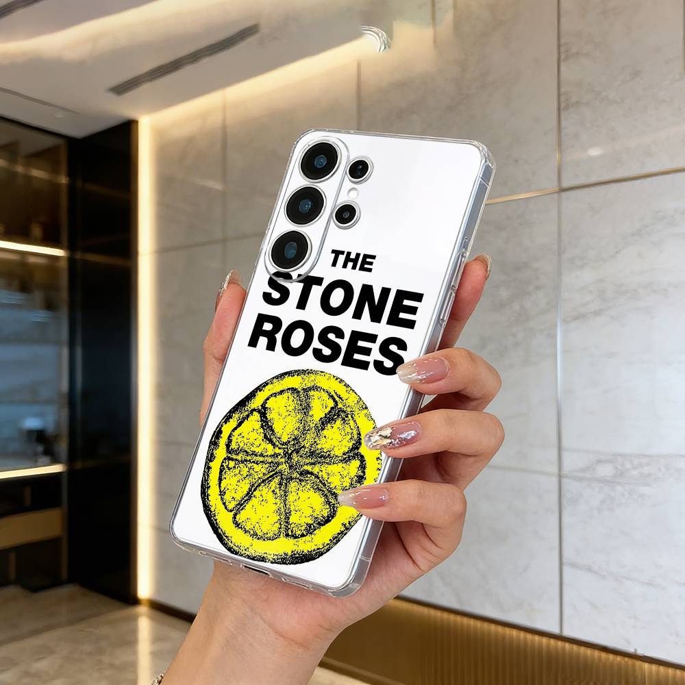 

T-The -Stone-R- Roses Clear Phone Case for Samsung S25, S24, S21, S22, S23, S30, Ultra, S20, Plus, FE, Lite Samsung S21