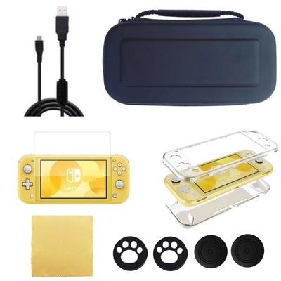 Switch Lite Switch Lite Hard Case Set of 6 Switch Lite Case Cover Charging Cord 9H Tempered Glass Film Comes with 4 Caps [For Only] Joy-Con