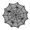 Halloweenské prostírání s pavučinou, duté podložky pod sklenice s pavučinou, prostírání odolné proti teplu, halloweenské party dekorace