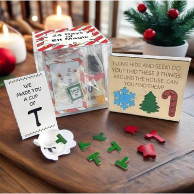24pcs Gift Set 3D Christmas Countdown Advent Calendar