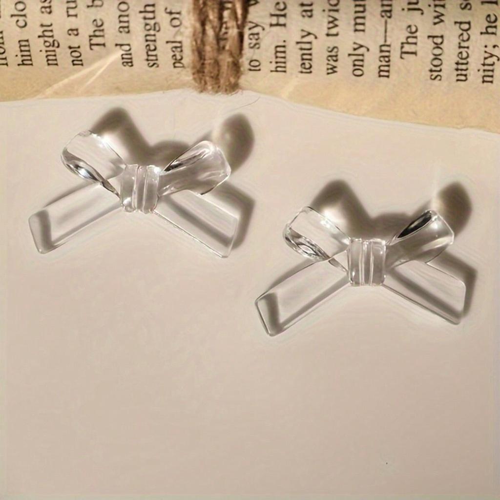 30Pcs Transparent Acrylic Bow Tie Beads Bow Knot Charms For Jewelry Making Diy Necklace Bracelet Key Chain Accessories