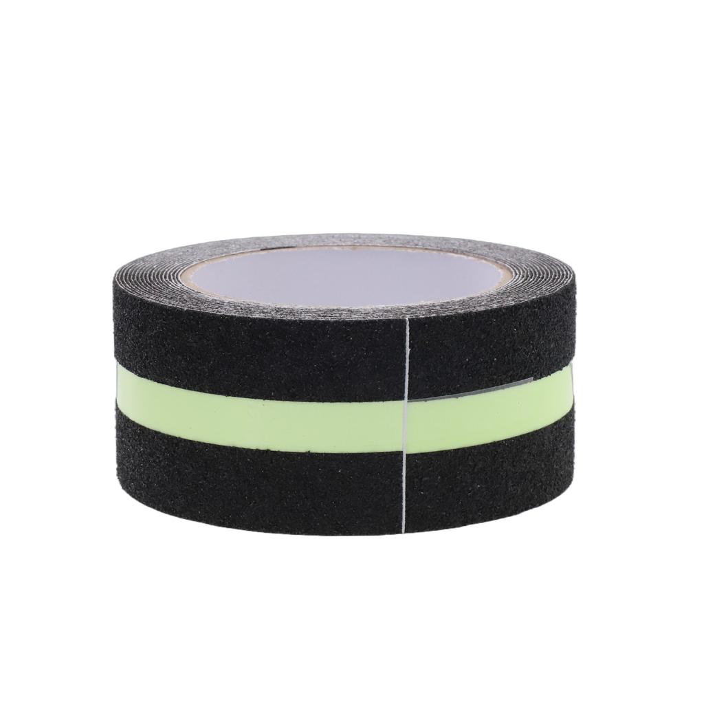 2/5M Anti Slip Traction Tape Glow In Dark Green Stripe Friction Abrasive Strong-Adhesive Safety Traction Tape For Stairs Steps