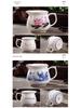Tea Sea Blue & White Porcelain Gong Dao Bei: 250ml Spare Parts Milk Jug & Tea Separator Cold Pot.