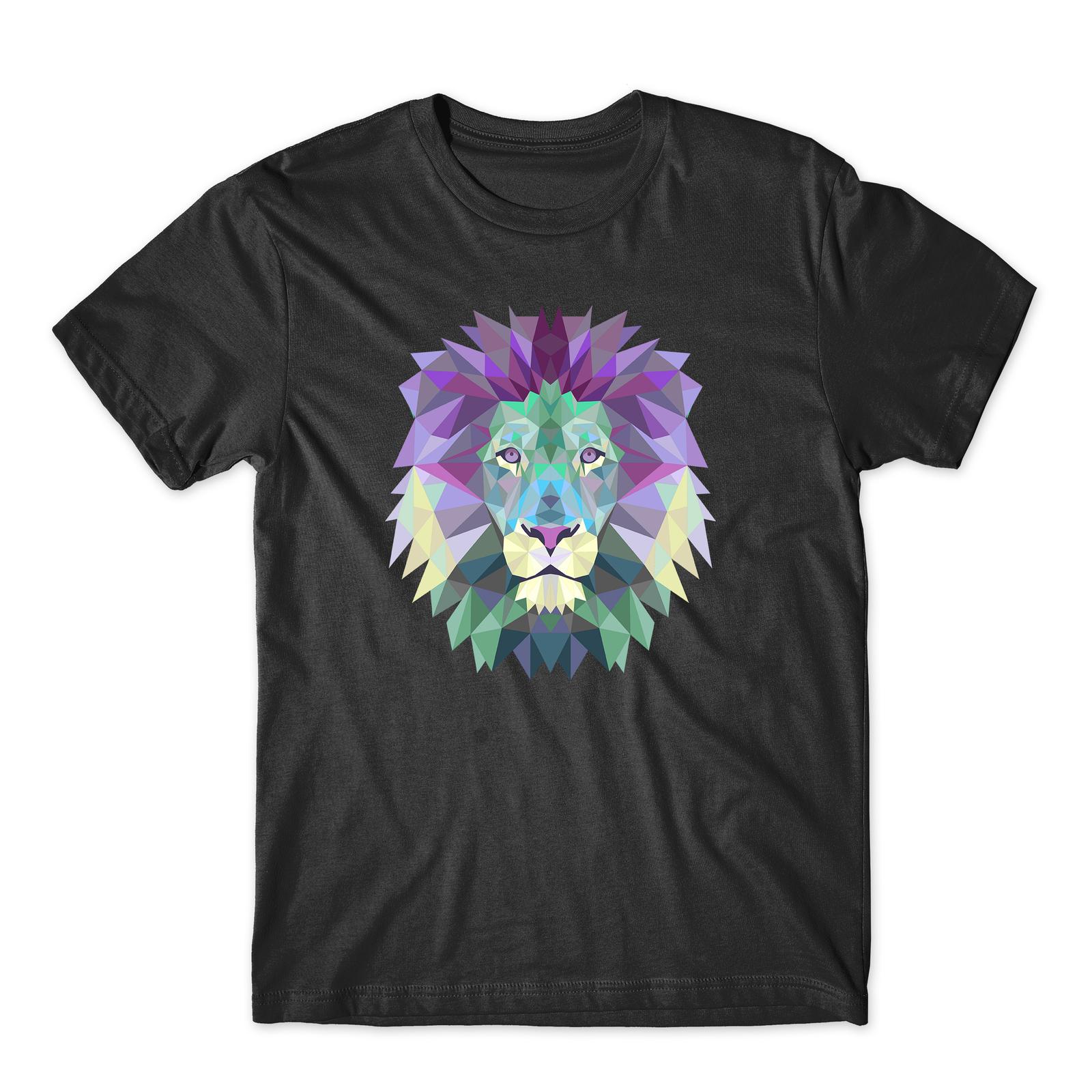 The LION Face T-Shirt Mens Womens Tees Top Animals Funny Faces Unisex Tee Top M