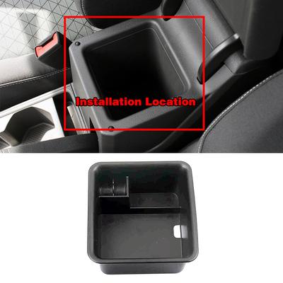 For Volkswagen VW T-Cross TCROSS 2018- Console Armrest Container Storage Box Refit Holder Tray Stowing