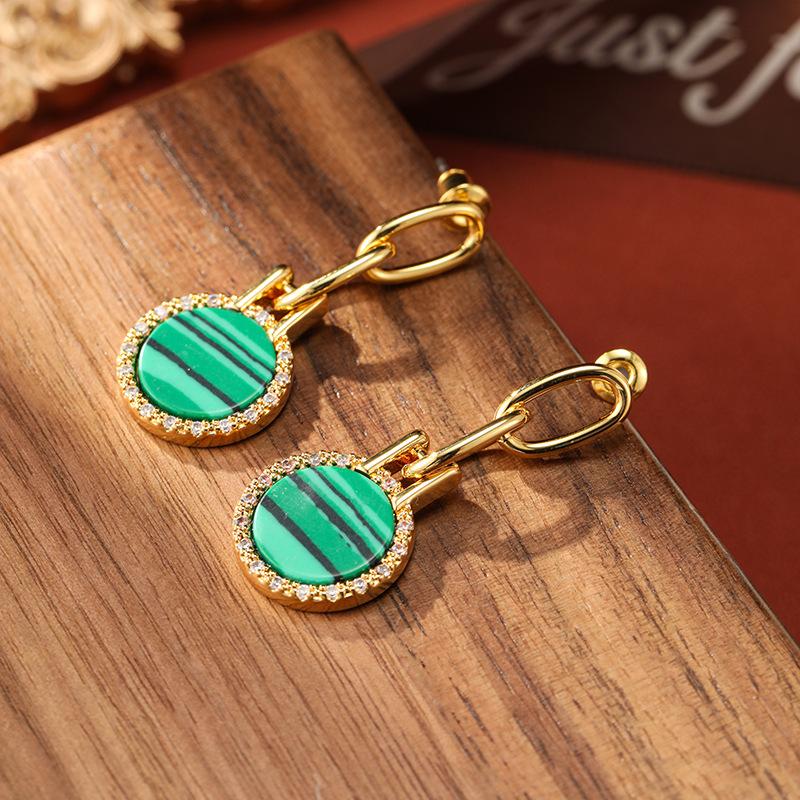 Jewelry  Trendy New Design Circle Design Pendant Fashionable Earrings Long And Simple Style Retro Earrings