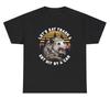 LetS Eat Trash And Get Hit By A Car T Shirt Silly Racoon Cursed Edgy Meme Tee
