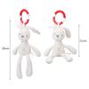 20CM Cute Baby Crib Stroller Toy Rabbit Bunny Bear Soft Plush Infant Doll Mobile Bed Pram Kid Animal Hanging Ring