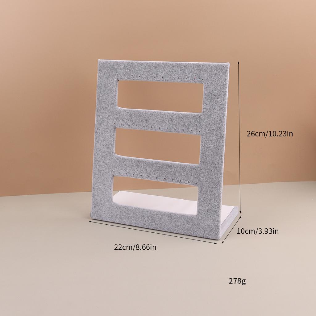 Samt Wildleder Ring Ohrringe Organizer Ohrstecker Schmuck Display Ständer Halter Rack Schaufenster Platte Mode Schmuck Box Fall Schatulle