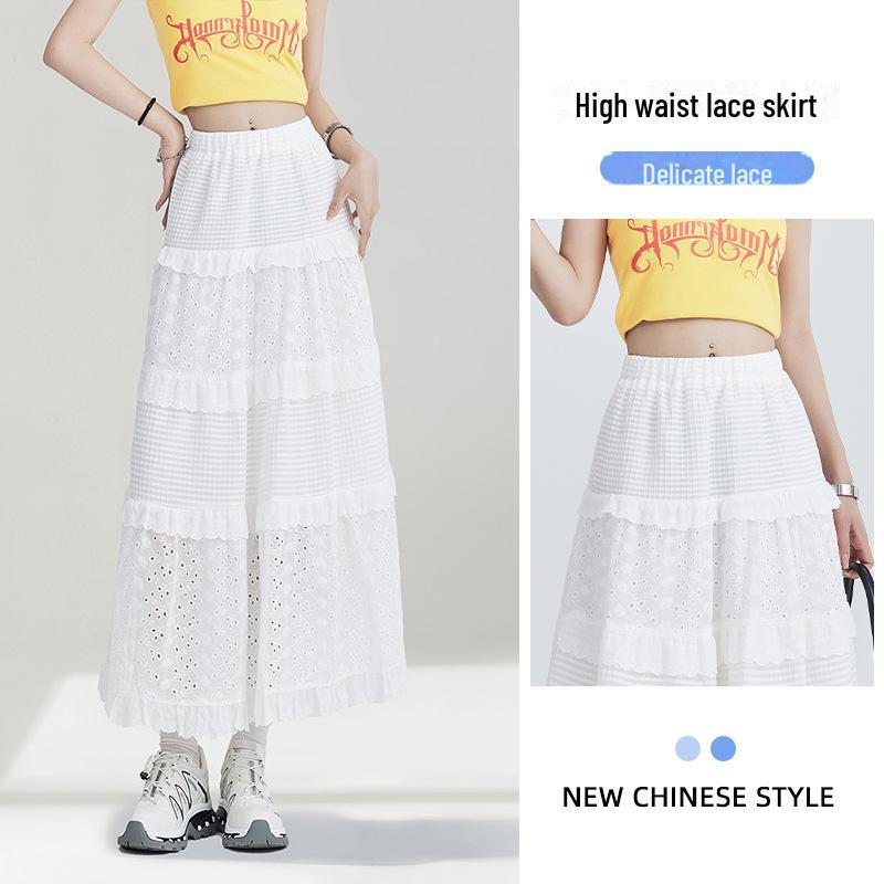 2025 New Women's High-Waist Slim Fit White Wide-Leg Jeans - Versatile Summer Thin Trousers