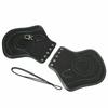 Motorcycle Universal Black Leather Heat Saddle Shield Deflector For Harley Sportster Touring Softail Breakout Dyna Honda Yamaha