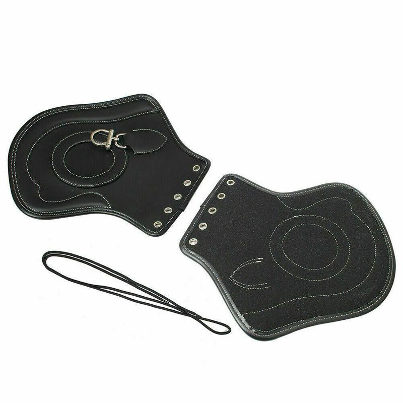 Motorcycle Universal Black Leather Heat Saddle Shield Deflector For Harley Sportster Touring Softail Breakout Dyna Honda Yamaha