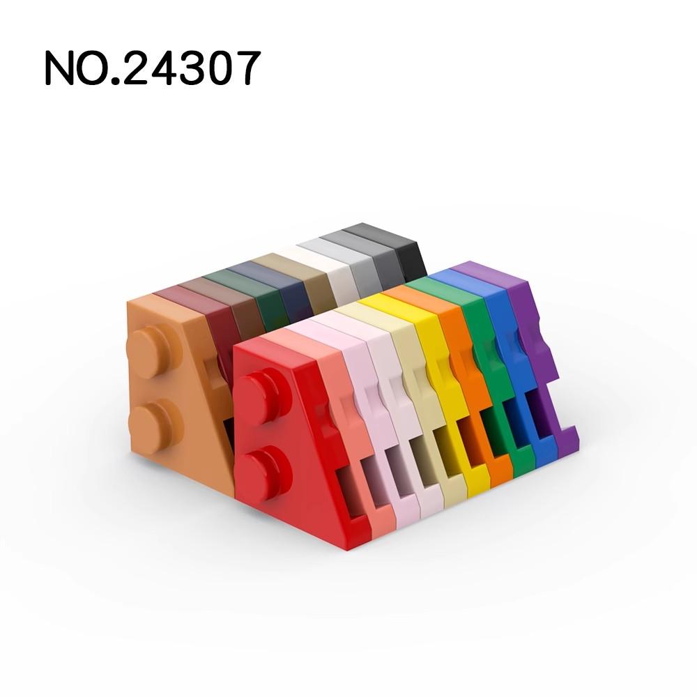 100pcs building Blocks 24307 Wedge Plate 2x2 Right Collections Bulk Modular GBC Toy per High-Tech MOC Set