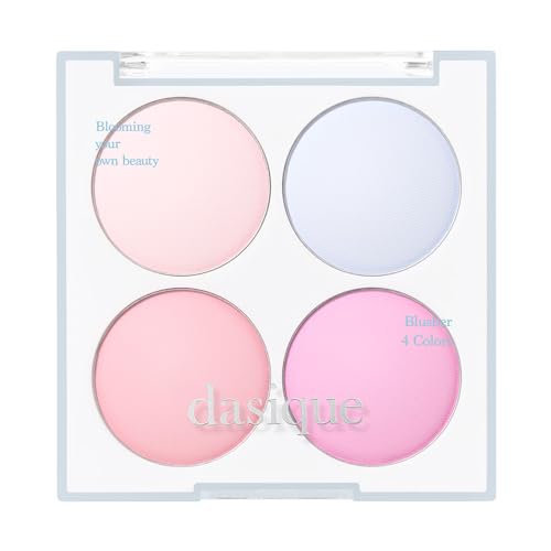 Официальная палетка румян Daisyk Blending Mood Cheek Blending Mood Cheek/Blusher Palette/4-цветная палетка румян/Теплые оттенки/Холодные оттенки/Палетка для щек (11 Кремовая сода)