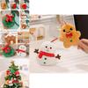 Adorable Plush Christmas Ornaments Collection Featuring Snowman Gingerbread Man Decor