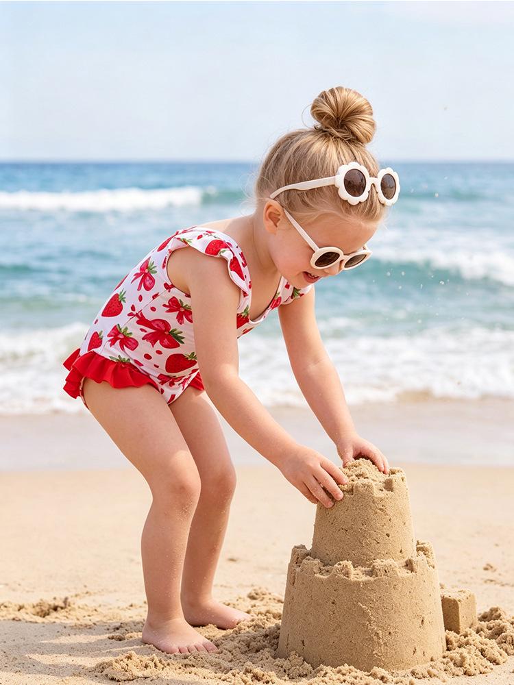 Girls' Sun-Protective Anti-Chlorine Quick-Dry Cute Swimsuit