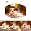 Charming Short Plush Unicorn Stuffed Animal Pillow Comfortable Bedside Support For Children