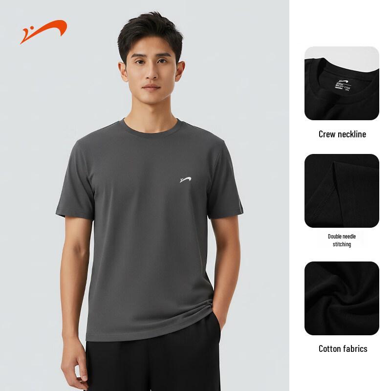 Guirenniao 2026 Summer Unisex Pure Cotton Round Neck Short Sleeve T-Shirt 5XL