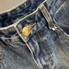 Full of Texture~ Exported Vintage Retro Autumn and Winter Jeans, Wide-Leg Fashion Straight-Cut Heavy-Duty Washed Pants