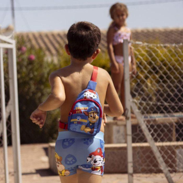 Kinderrucksack - Paw Patrol - Umhänge-Modell - 23x13x7 cm - 100% Polyester - Blau