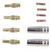 MIG Welding Consumables Kit Copper Contact Tips Connecting Rods Nozzle Replacement for 15AK Welder