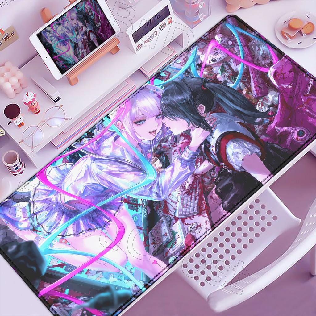 NEEDY GIRL OVERDOSE Mouse Pad Kawaii Anime Girl Large Non-slip Rubber Mousepad XXL Computer Gaming Accessories Keyboard Desk Mat