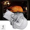 E14 Suporte de Lâmpada para Forno Base de Cerâmica Resistente a Altas Temperaturas Suporte de Lâmpada de Iluminação Cabeça Redonda 25W Tampa de Lâmpada para Forno Micro-ondas