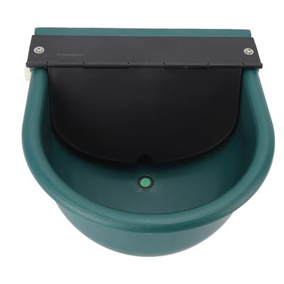 Adăpător automat din plastic verde pentru animale cu capac și bilă plutitoare pentru bovine