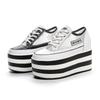 Muffin shoes women's summer new inner height increase mesh breathable women's shoes comfortable and thin super high heel platform casual shoes tide