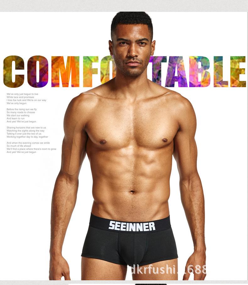 Pánské bavlněné boxerky s nízkým pasem - Jednobarevné a pohodlný střih