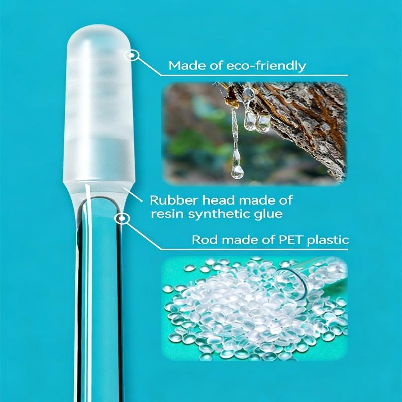 24Pcs Adhesive Ear Cleaners Sticks for Easy and Quick Earwax Removal Highly Viscosity Resin Head Gentle on Ears for Everyone