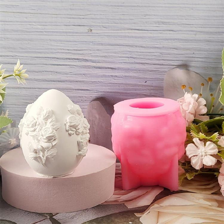 Versatile Silicone Display Mold For Easter Eggs Plaster Or Candle Creations Designed For Hobbyists And Gift Makers