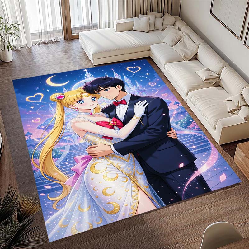 Diese beliebte Spielmatte im Anime-Design mit Pretty Guardian Sailor Moon besteht aus bequemem, weichem, dickem und rutschfestem Flan