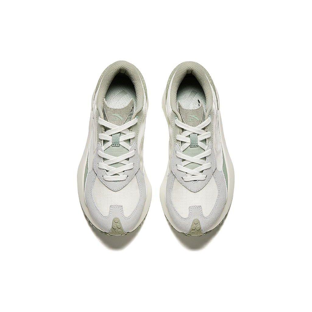 Anta Ice Sugar 4 Shock Absorbing Wear Resistant Low Top Casual Shoes Women Sneaker White Blue Gray 922428802-6