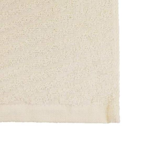 Marushin Hand Towel, Made in Japan, Imabari Towel, 34 x 36 cm, Unbleached Jacquard, Rib Weave, 0305019800