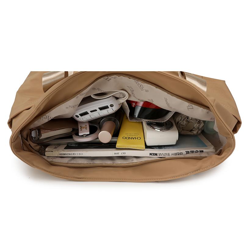 Large Capacity Retro Canvas Commuter Tote Bags New Versatile Single Shoulder Bag Hot Trendy Light Luxury Crossbody Bag