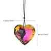 Crystal Hanging Decoration Ab Colorful Crystal Heart Suncatcher Rainbow Maker Decoration Multicolored Crystal Window Pendant