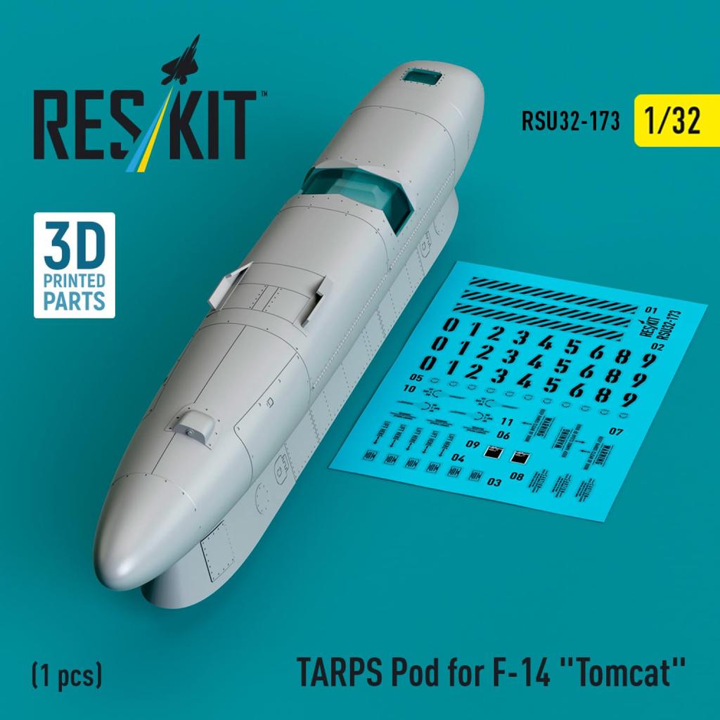 Reskit Tomcat TARPS Tactical Air Reconnaissance Pod System Plastic Model Parts 1/32 F-14 RSKU32-0173 (Airplane)