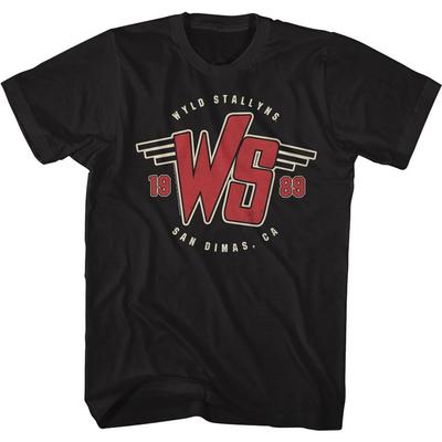 Bill & Ted's Film Wyld Stallyns WS Logo 1989 San Dimas CA Herren T-Shirt