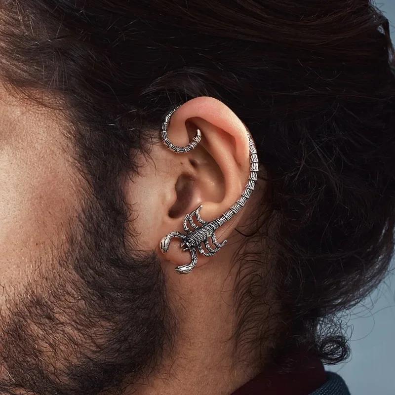 Halloween Personalized Gothic Jewelry Animal Scorpion Ear Clip Women's Vintage Fashion Punk Hip Hop Rock Men's Earrings