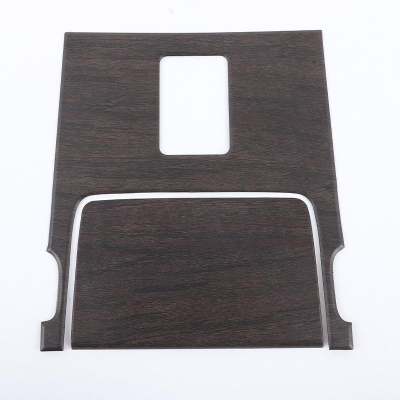 

For Land Rover Discovery Sport 2024+ ABS Carbon Fiber Car Center Shift Panel Cover Decorative Stickers Car Interior Accessories Oak wood grain