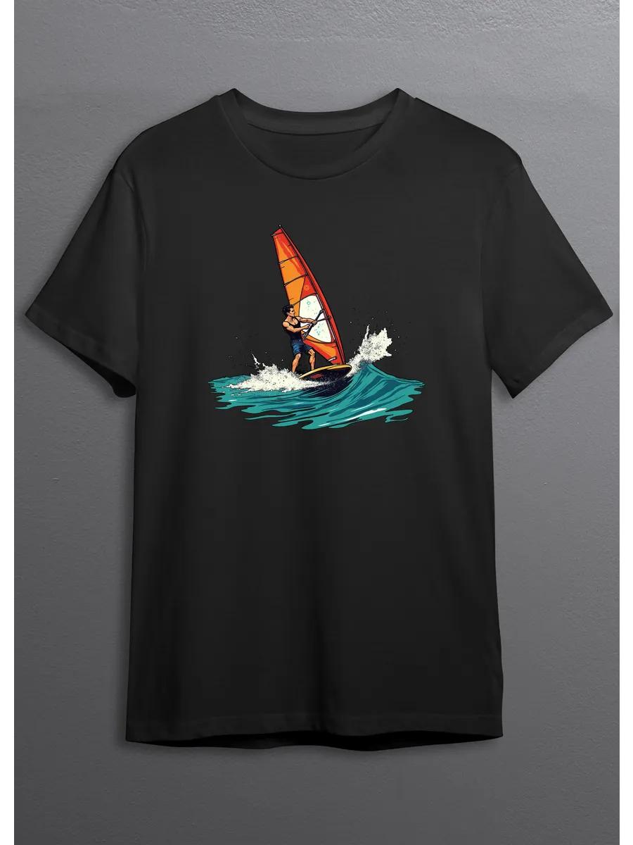 Black T-shirt with Moscow districts print S