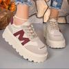 Brand Design New Women Casual Shoes Height Increasing Sport Wedge Shoes Air Cushion Comfortable Sneakers  De Mujer I34